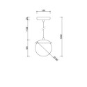 Lampa Wisząca Kuul F Czarny KLF122P0 Ummo