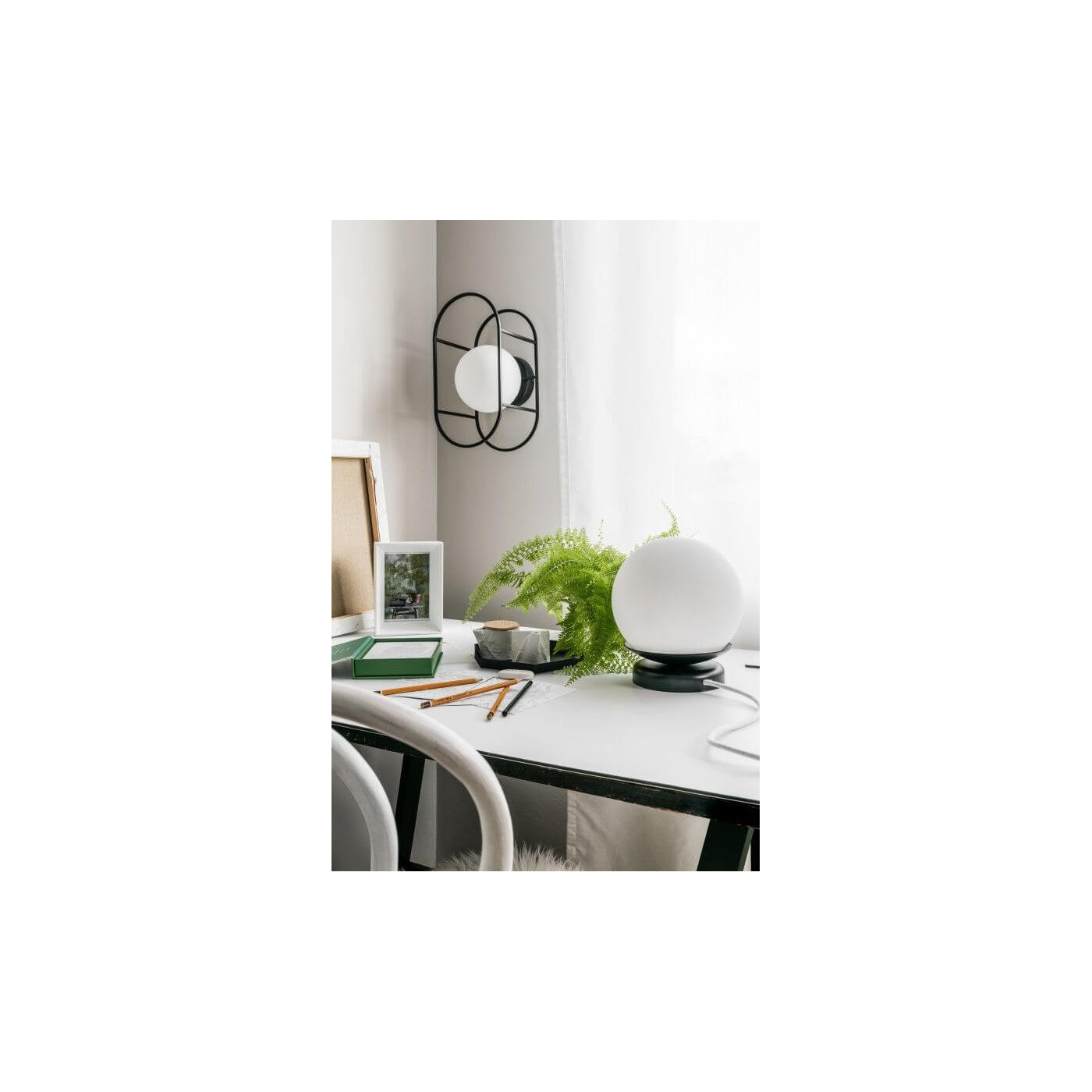 Lampa Stołowa Kuul ST Czarny KLS122P1 Ummo
