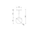 Lampa Wisząca Kuul F Biały KLF111P0 Ummo