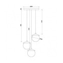 Lampa Wisząca KUUL F3 Czarny KLF322P3 Ummo
