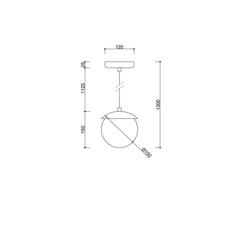 Lampa Wisząca Kuul F Czerwony KLF141P0 Ummo