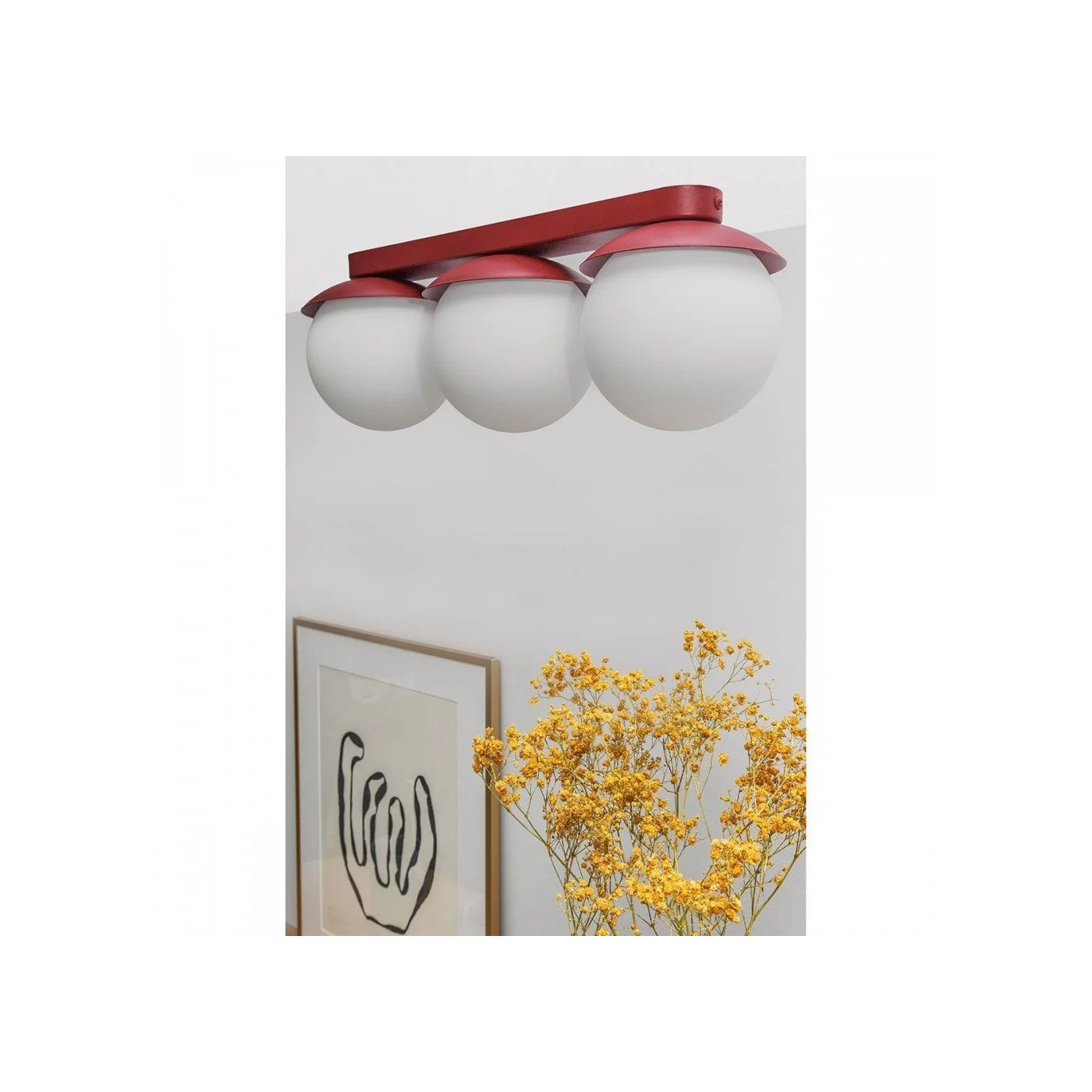 Plafon Kuul B Czerwony KLB340S0 Ummo