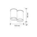Plafon Arida 2 - Czarny 1112 Antigo