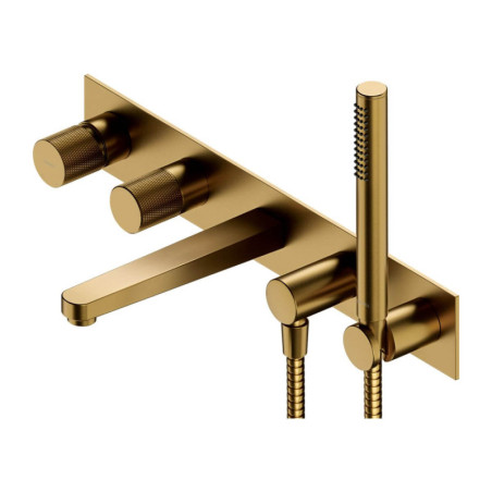 Bateria Wannowa Podtynkowa Contour Złoty Szczotkowany CT8037/1GLB Omnires