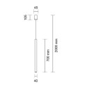 Lampa wisząca Yabu 1 - Czarna 5526 Antigo