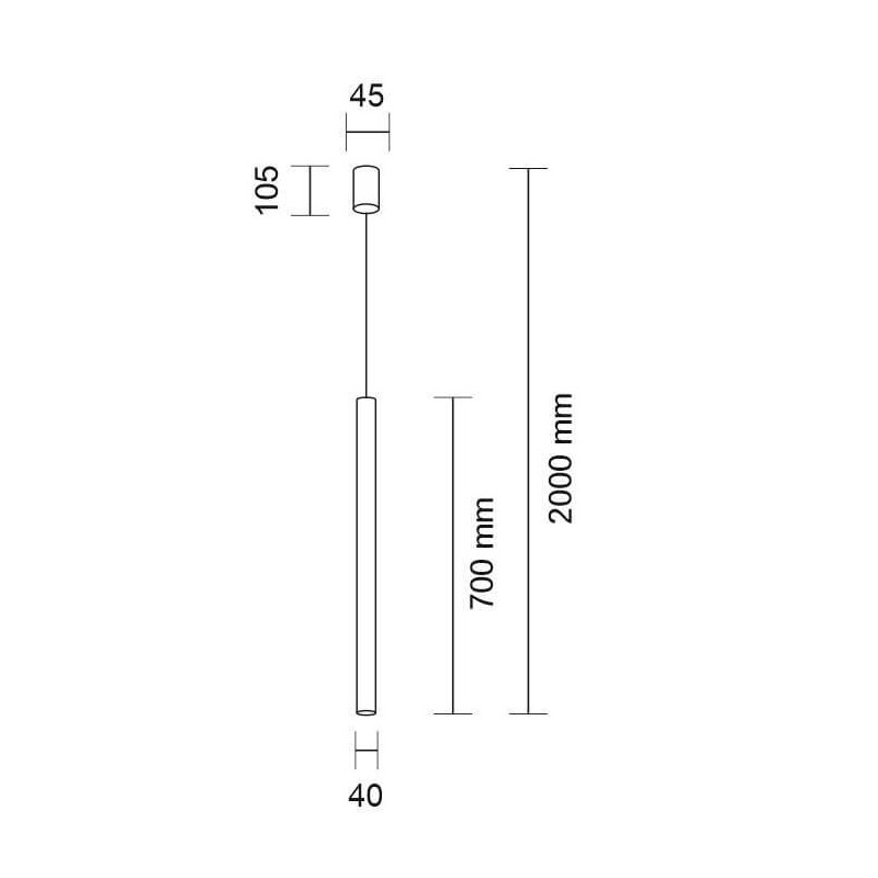 Lampa wisząca Yabu 1 - Czarna 5526 Antigo