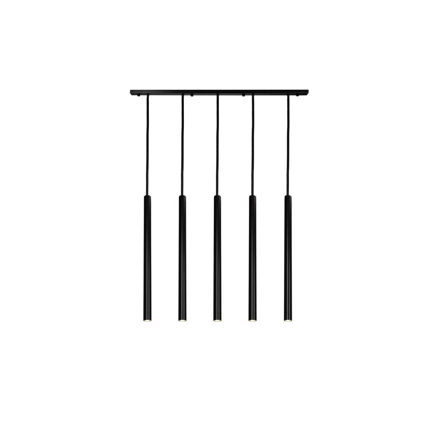 Lampa wisząca Yabu 5 - Czarna 5528 Antigo