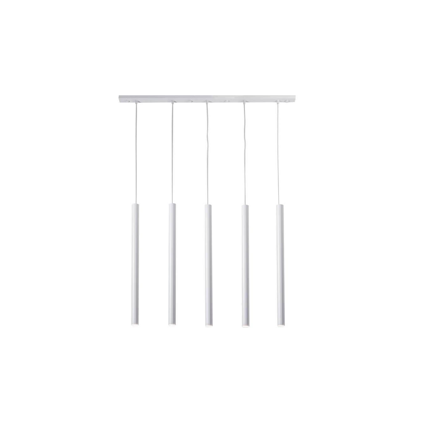 Lampa wisząca Yabu 5 - Biała 7575 Antigo