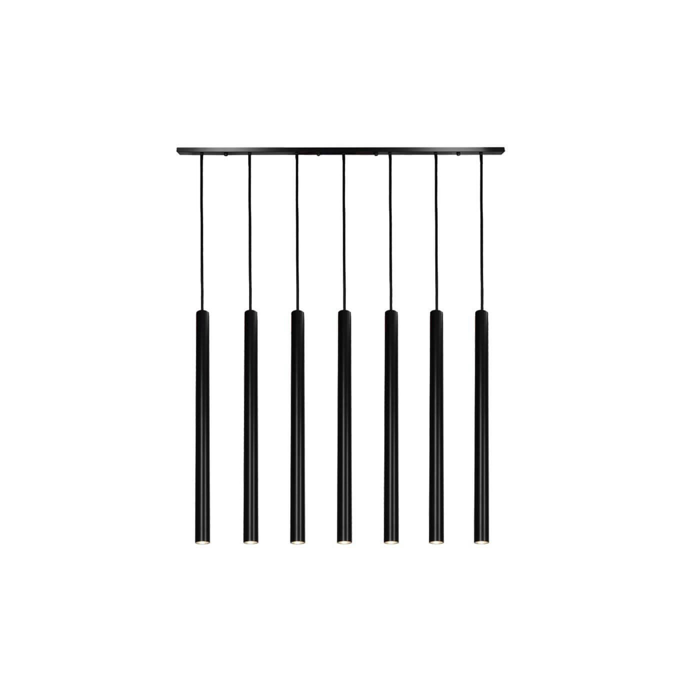 Lampa wisząca Yabu 7 - Czarna 5529 Antigo