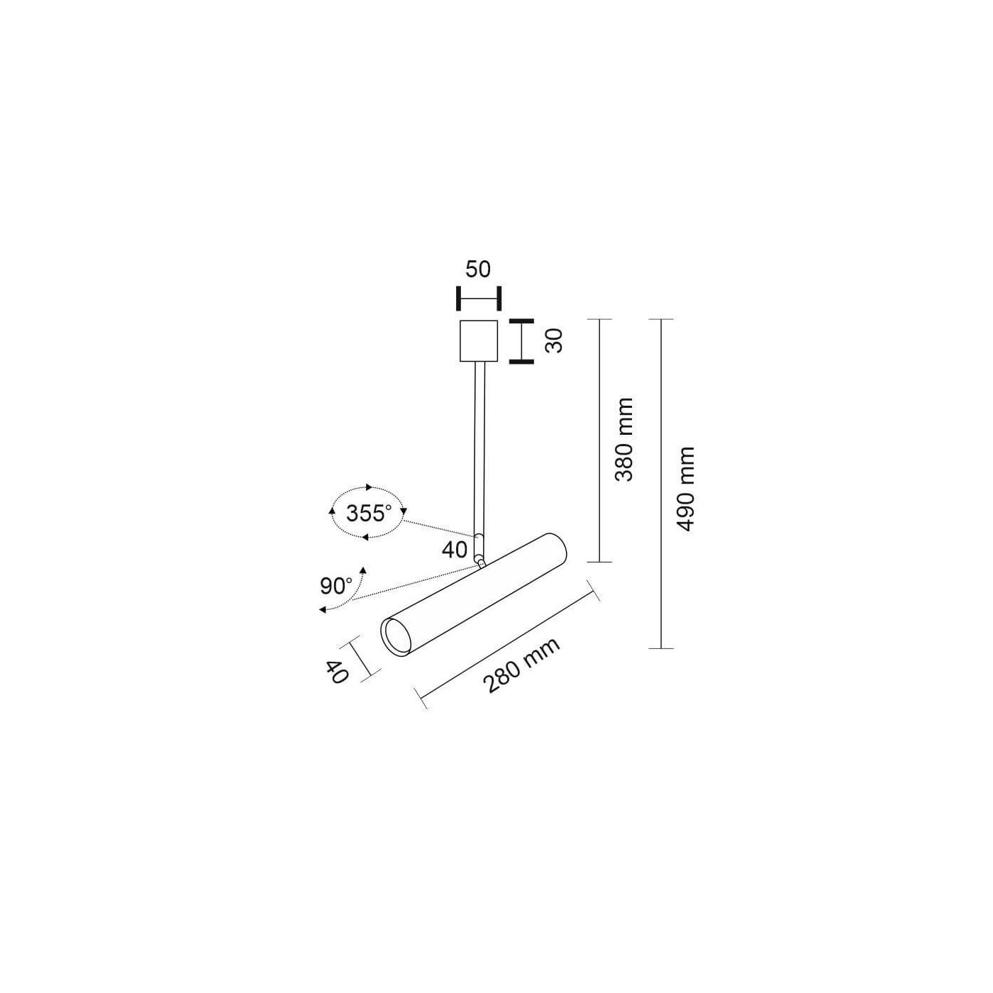 Reflektor Yabu R1 - Czarny 2241 Antigo