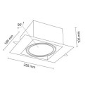 Lampa wpuszczana Muko Czarny 3312 Antigo