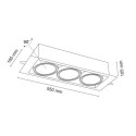 Lampa wpuszczana Muko 3 - Biała 7358 Antigo