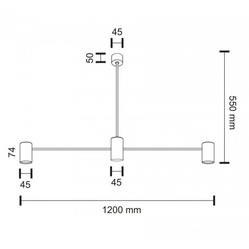 Lampa wisząca Dakata 2 - Czarna 5634 Antigo
