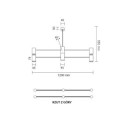 Lampa wisząca Dakata 4 - Czarna 5636 Antigo