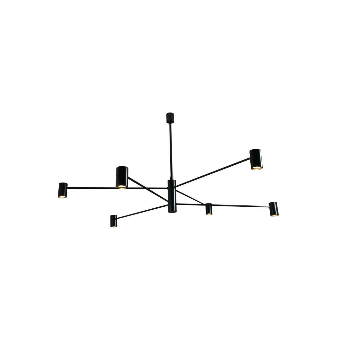Lampa wisząca Dakata 6 - Czarna 5638 Antigo