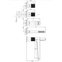 Bateria Wannowa 4-Otworowa Contour Antracyt CT8032AT Omnires