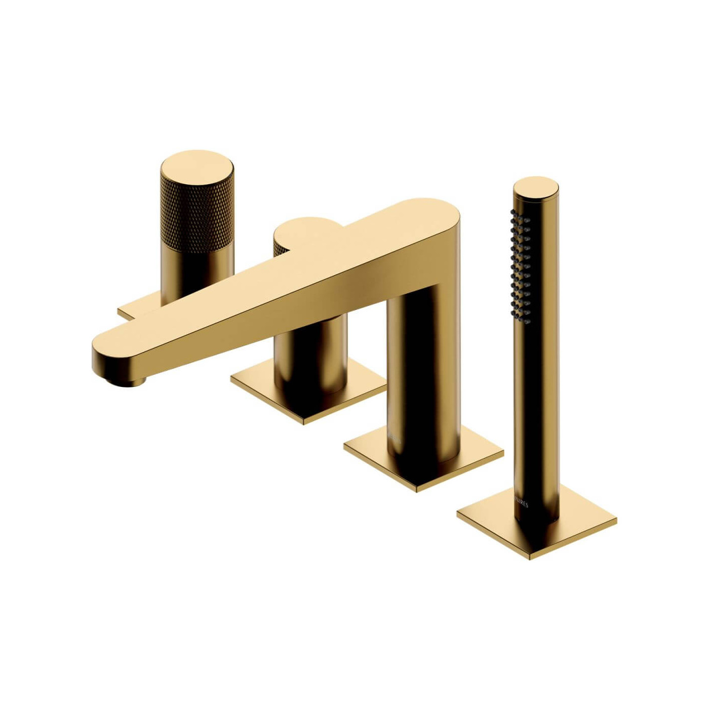 Bateria Wannowa 4-Otworowa Contour Złoty Szczotkowany CT8032GLB Omnires