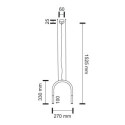 Lampa wisząca Sukomo - Czarna 7858 Antigo