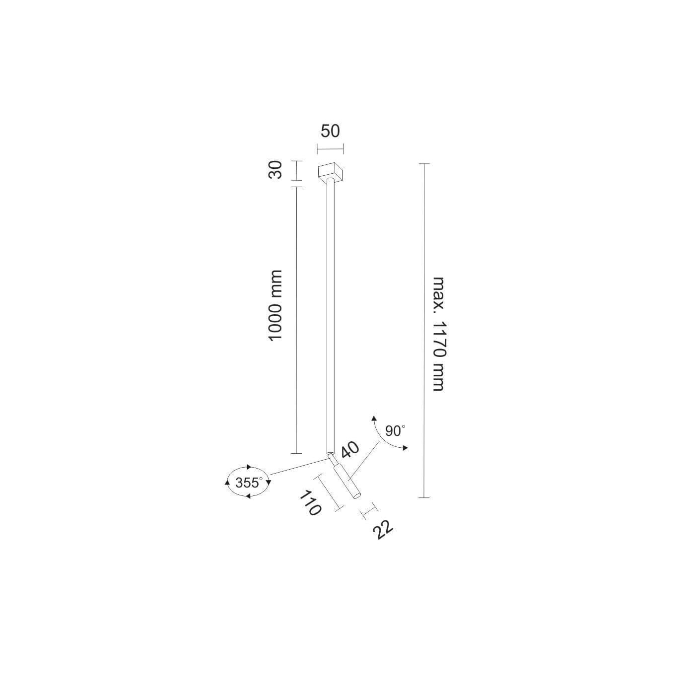 Reflektor Kosame R1 - Czarny 7794 Antigo