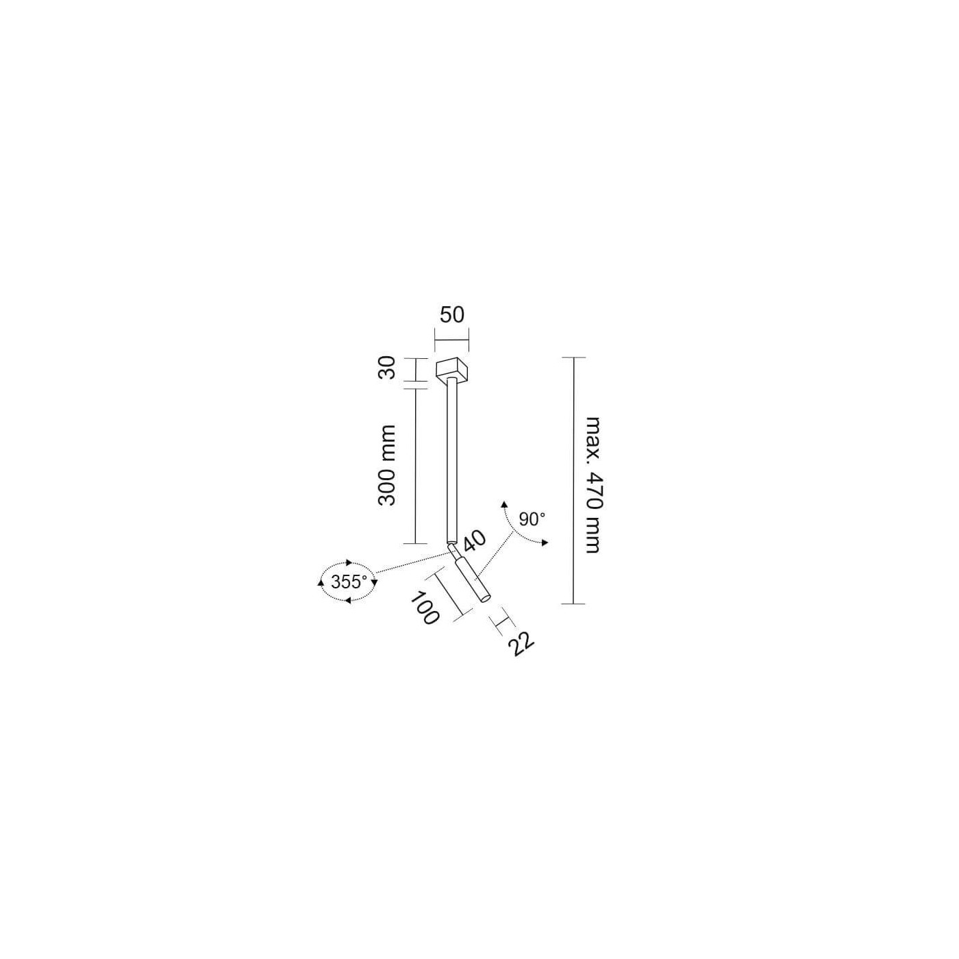 Reflektor Kosame R2 - Czarny 7796 Antigo