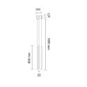 Lampa wisząca Kosame 3 - Czarna 7846 Antigo