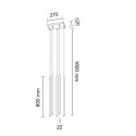 Lampa wisząca Kosame 5 - Czarna 7848 Antigo