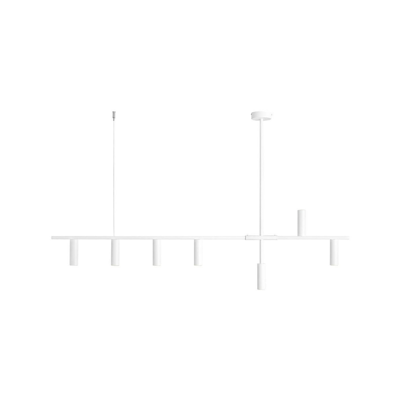 Lampa Wisząca Trevo 7 All White 1104T Aldex