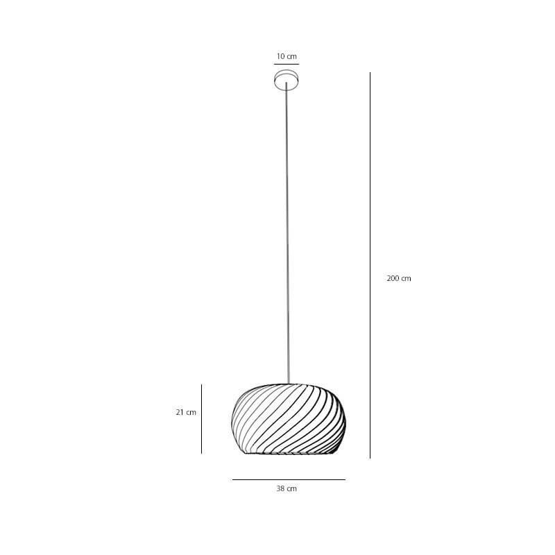 Lampa Wisząca Dark S Natural 1110G_S Aldex