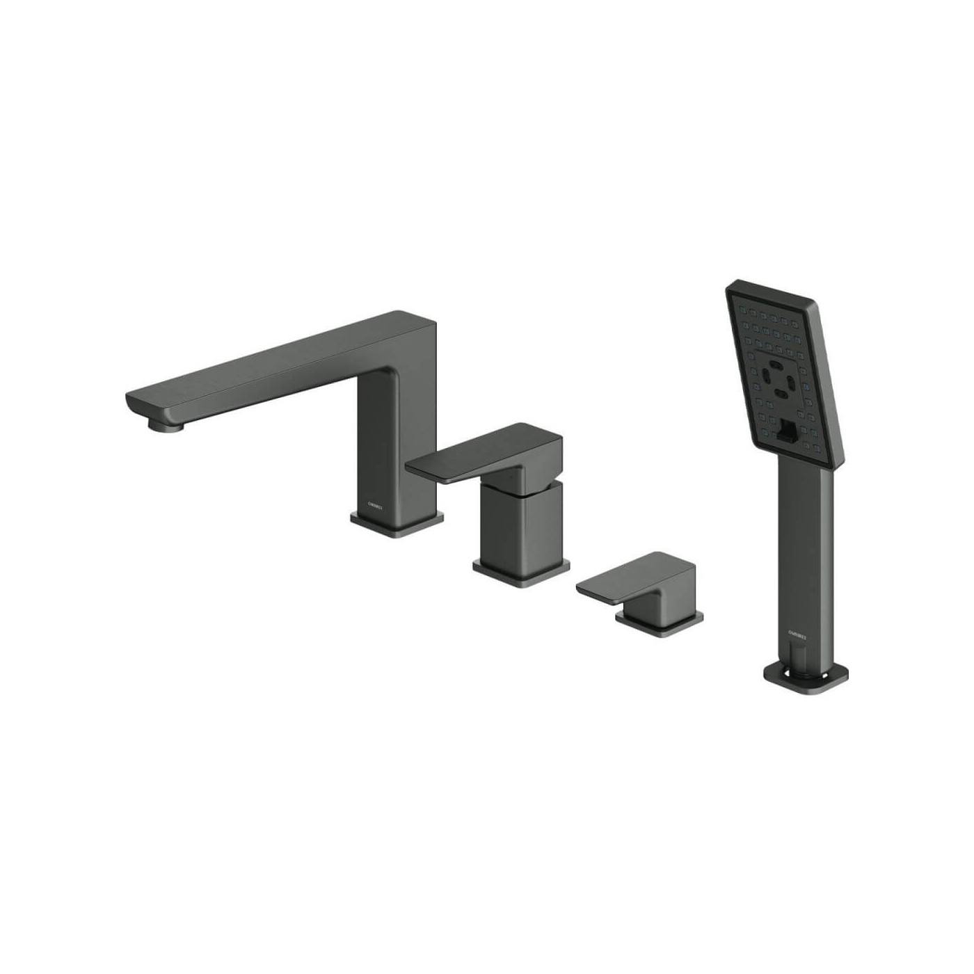 Bateria Wannowa 4-Otworowa Parma Grafit PM7432GR Omnires
