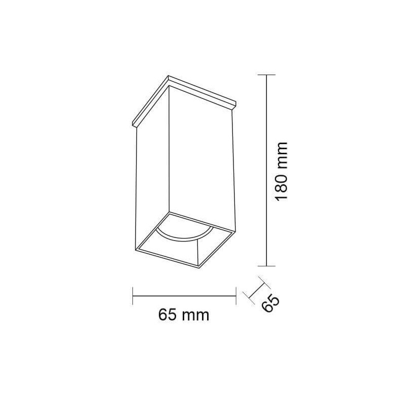 Lampa Sufitowa Toda Czarny 1102 Antigo