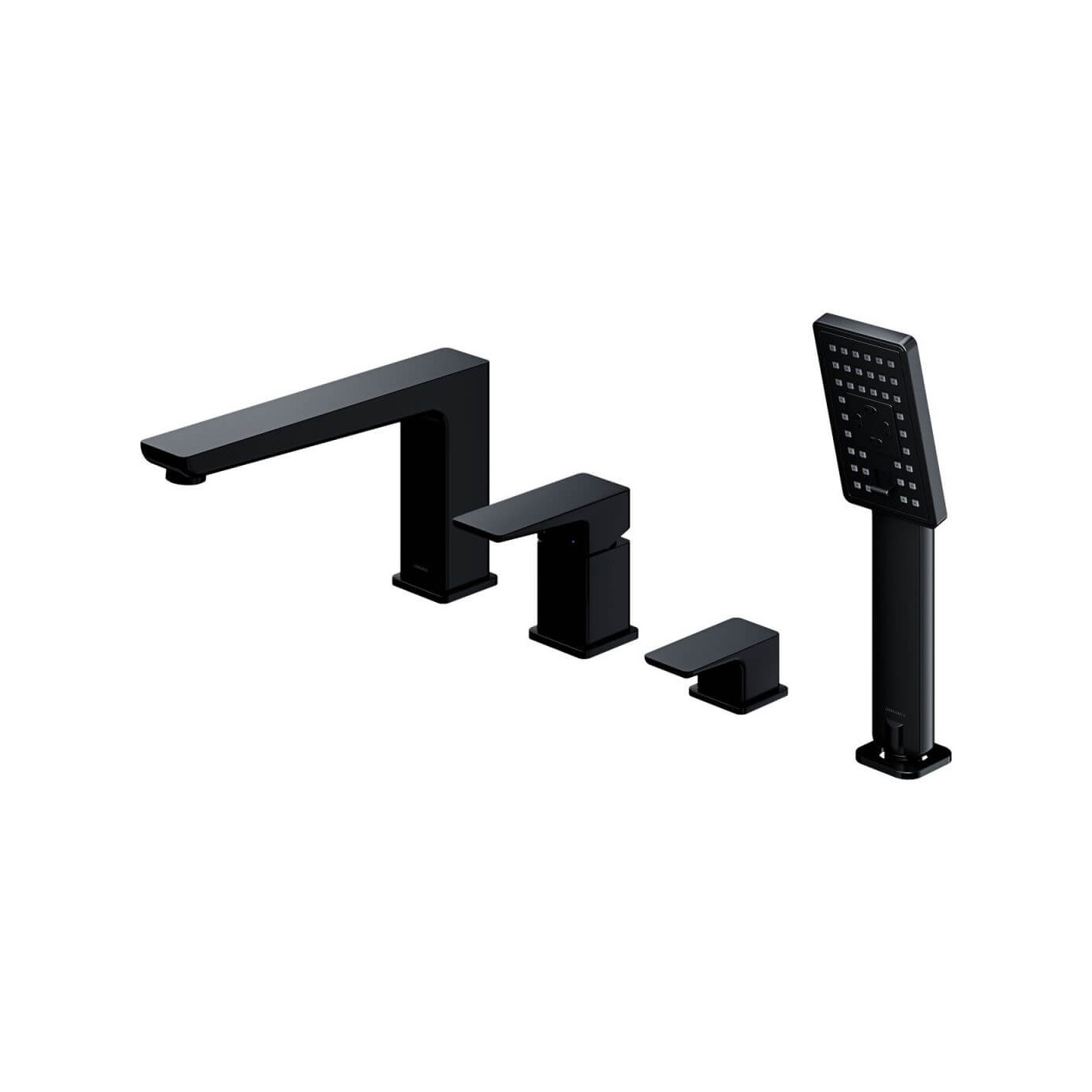 Bateria Wannowa 4-Otworowa Parma Czarny PM7432BL Omnires