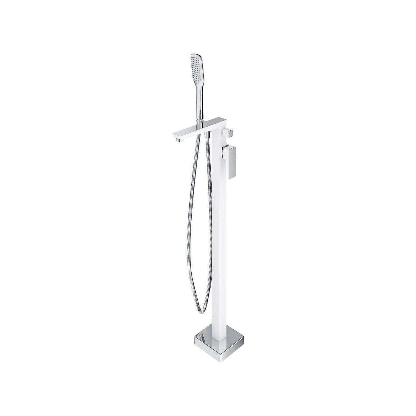Bateria Wannowa Wolnostojąca Parma Chrom/Biały PM7433CRB Omnires