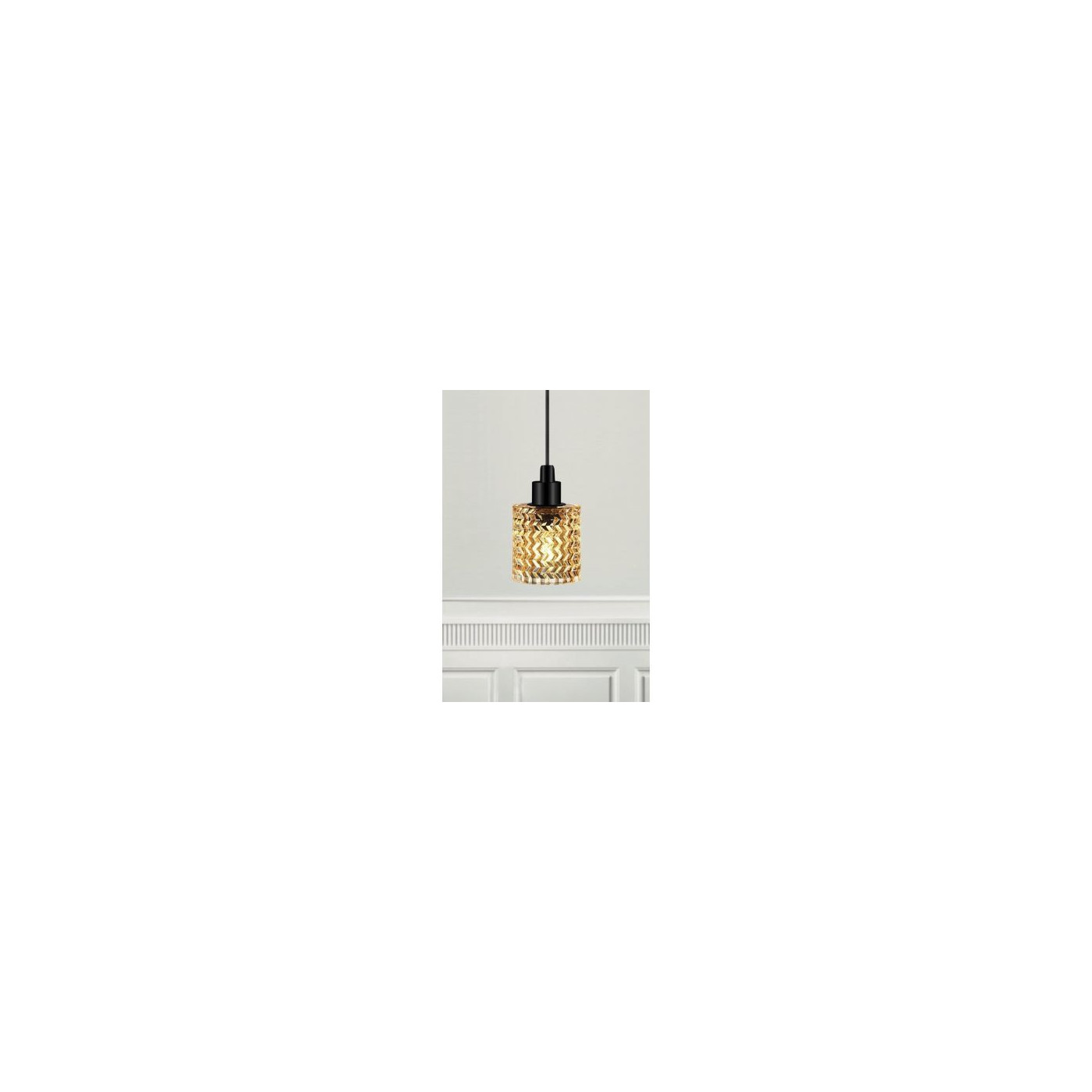 Lampa Wisząca Szklana Hollywood Bursztynowy Klosz 46483027 Nordlux