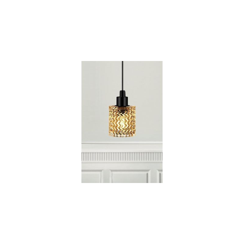 Lampa Wisząca Szklana Hollywood Bursztynowy Klosz 46483027 Nordlux