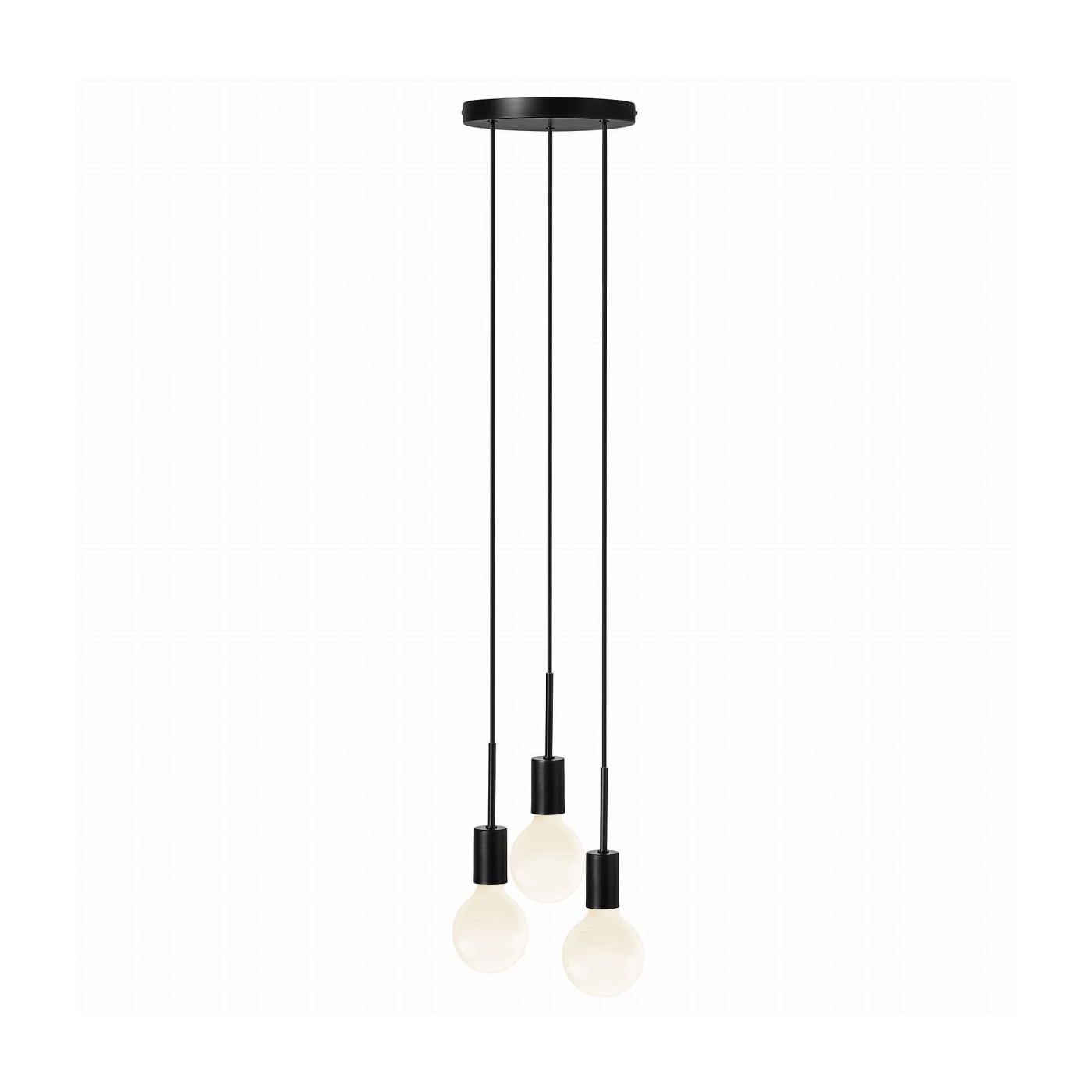 Potrójna Lampa Wisząca Paco Czarna 2112063003 Nordlux