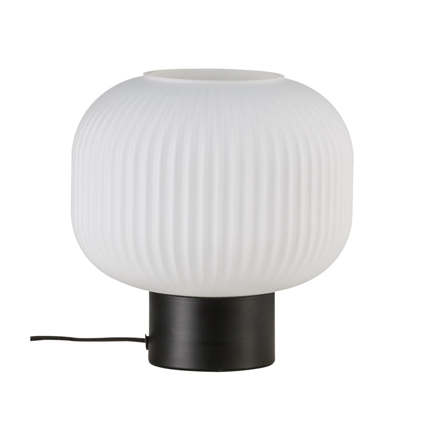 Lampa Stołowa Szklana Milford Czarna 48965001 Nordlux