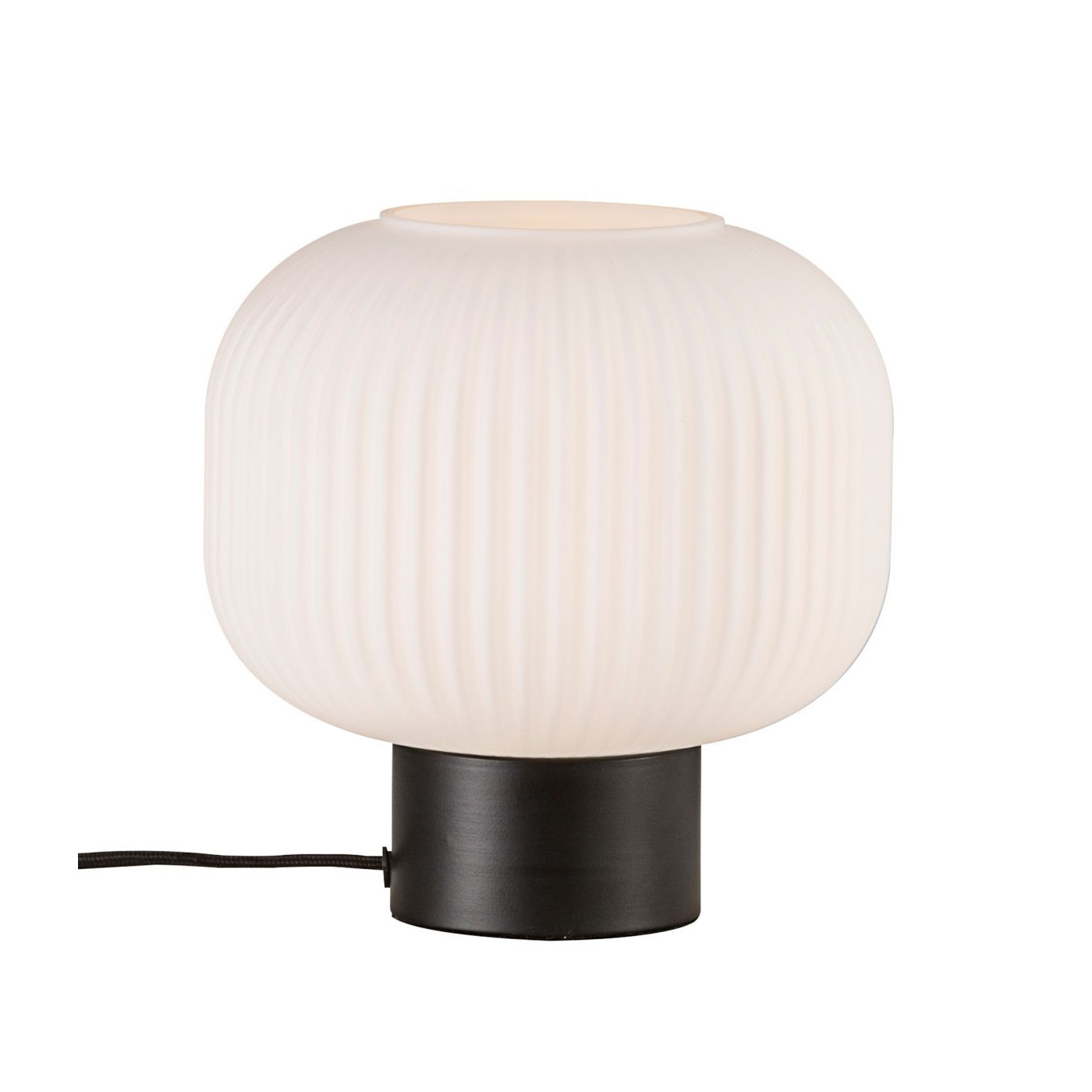 Lampa Stołowa Szklana Milford Czarna 48965001 Nordlux
