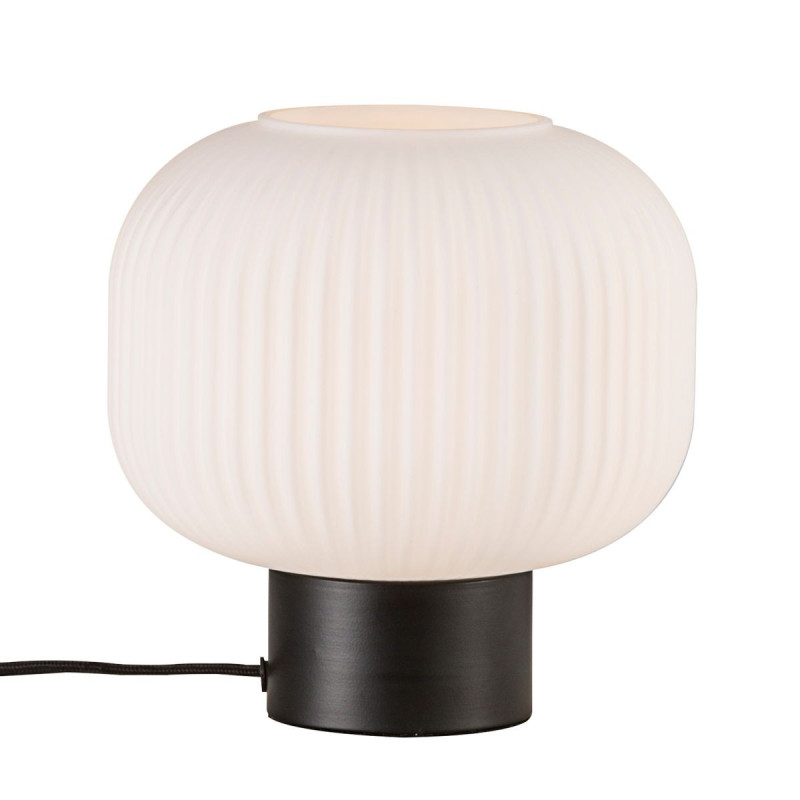 Lampa Stołowa Szklana Milford Czarna 48965001 Nordlux