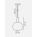 Lampa Wisząca Alton 25 Szklana Przydymione Szkło 47313047 Nordlux