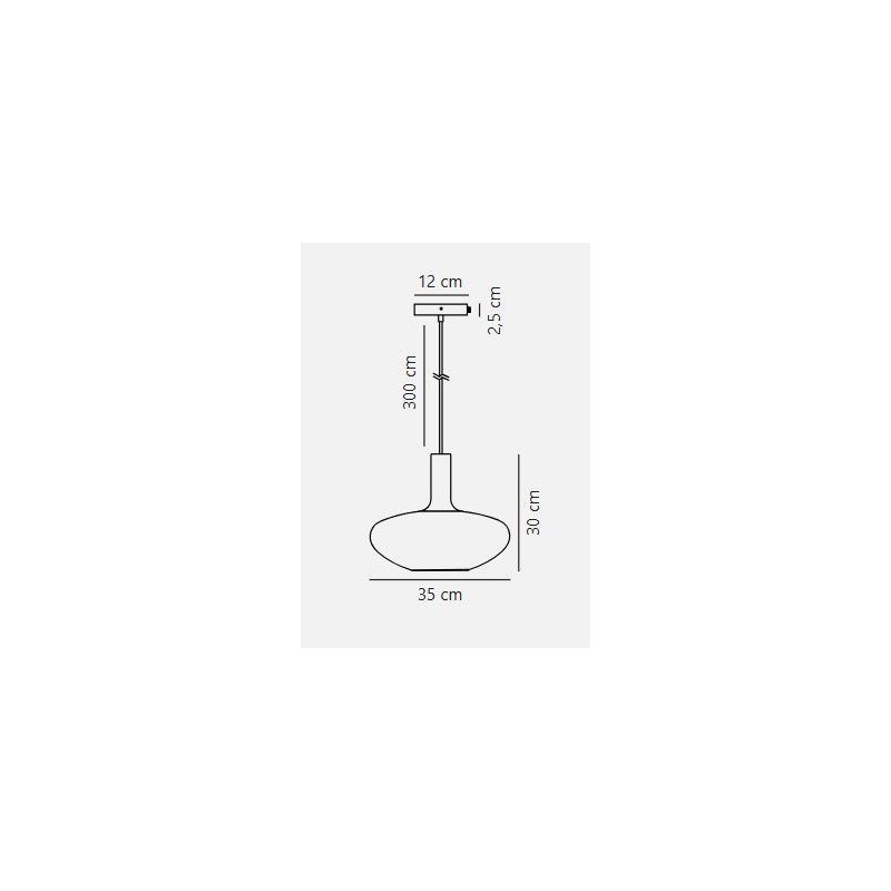 Lampa Wisząca Alton 35 Szklana Przydymione Szkło 48973047 Nordlux