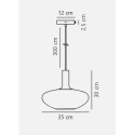 Lampa Wisząca Alton 35 Mleczne Przydymione Szkło 48973001 Nordlux