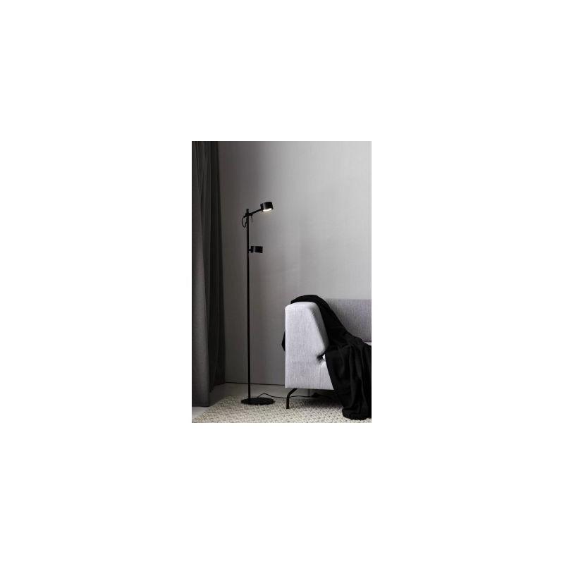 Lampa Podłogowa Clyde Czarna 2010844003 Nordlux
