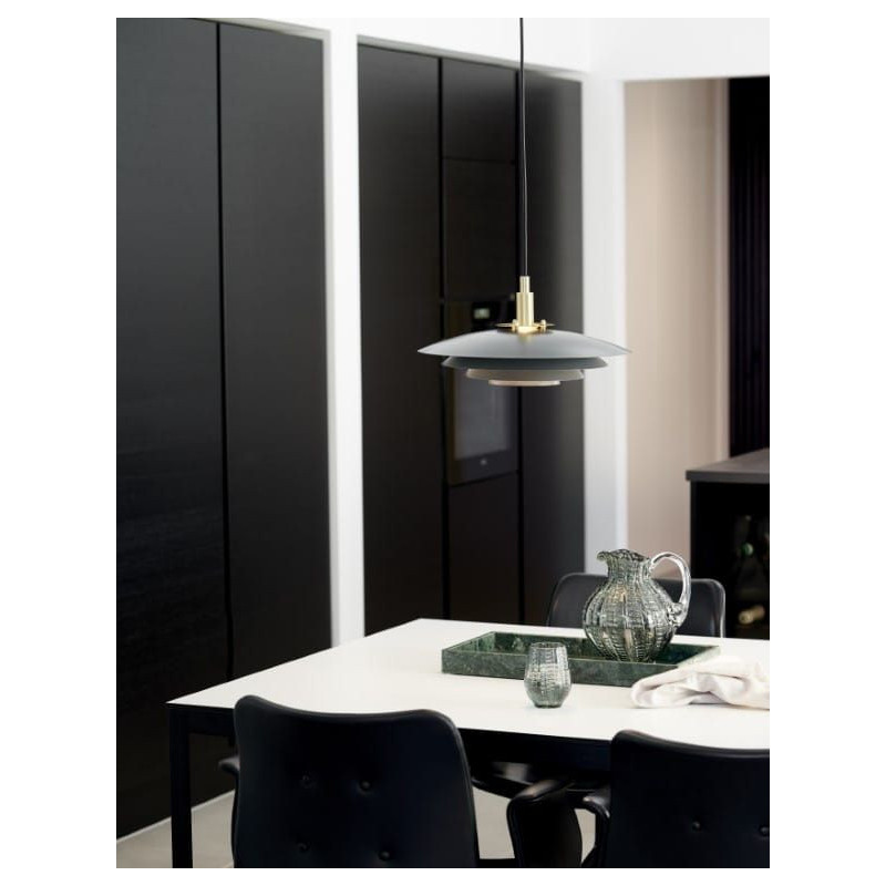Lampa Wisząca Bretagne Skandynawska Szara 39489910 Nordlux