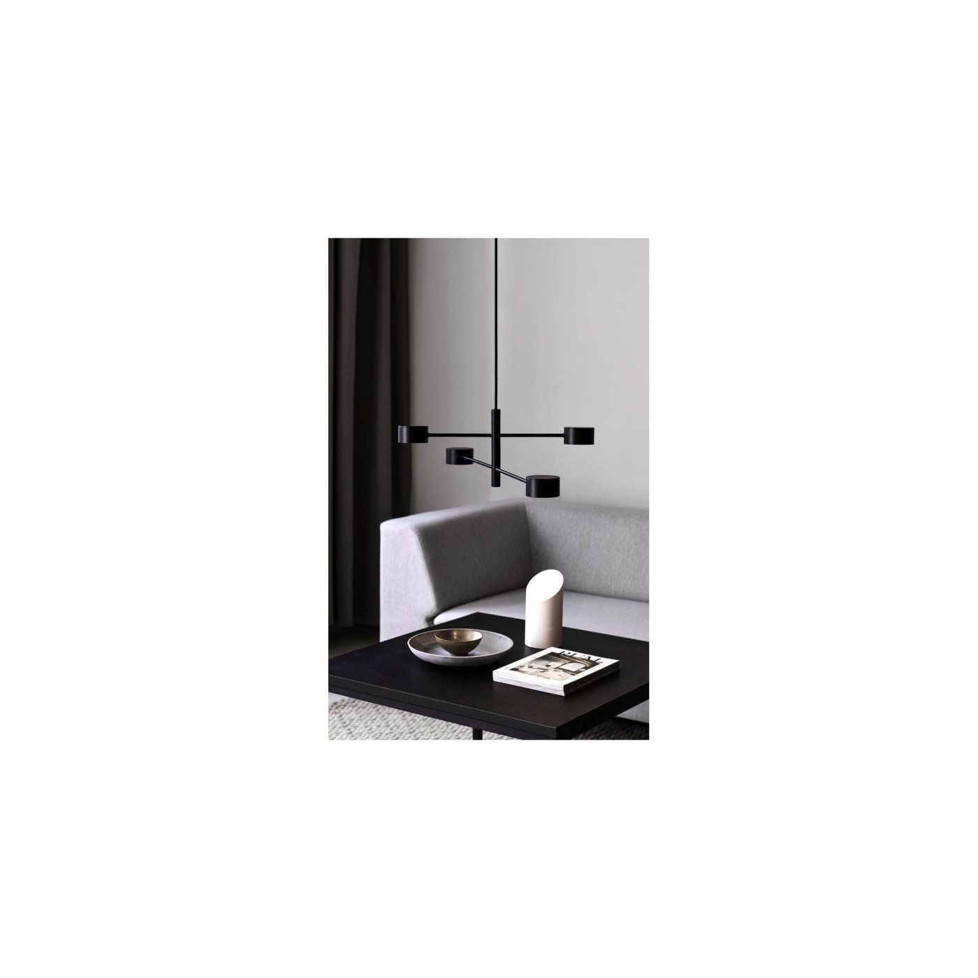 Lampa Clyde 4 Nowoczesna Czarna 2010803003 Nordlux