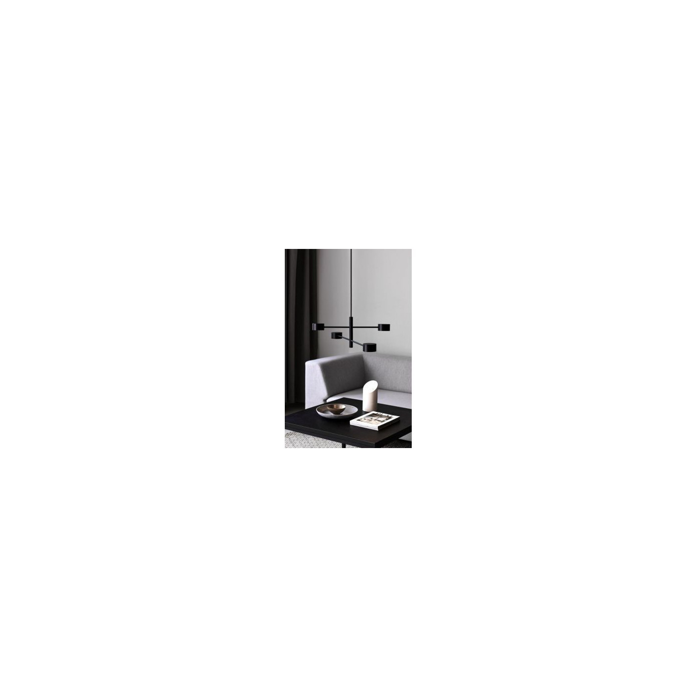 Lampa Clyde 4 Nowoczesna Czarna 2010803003 Nordlux