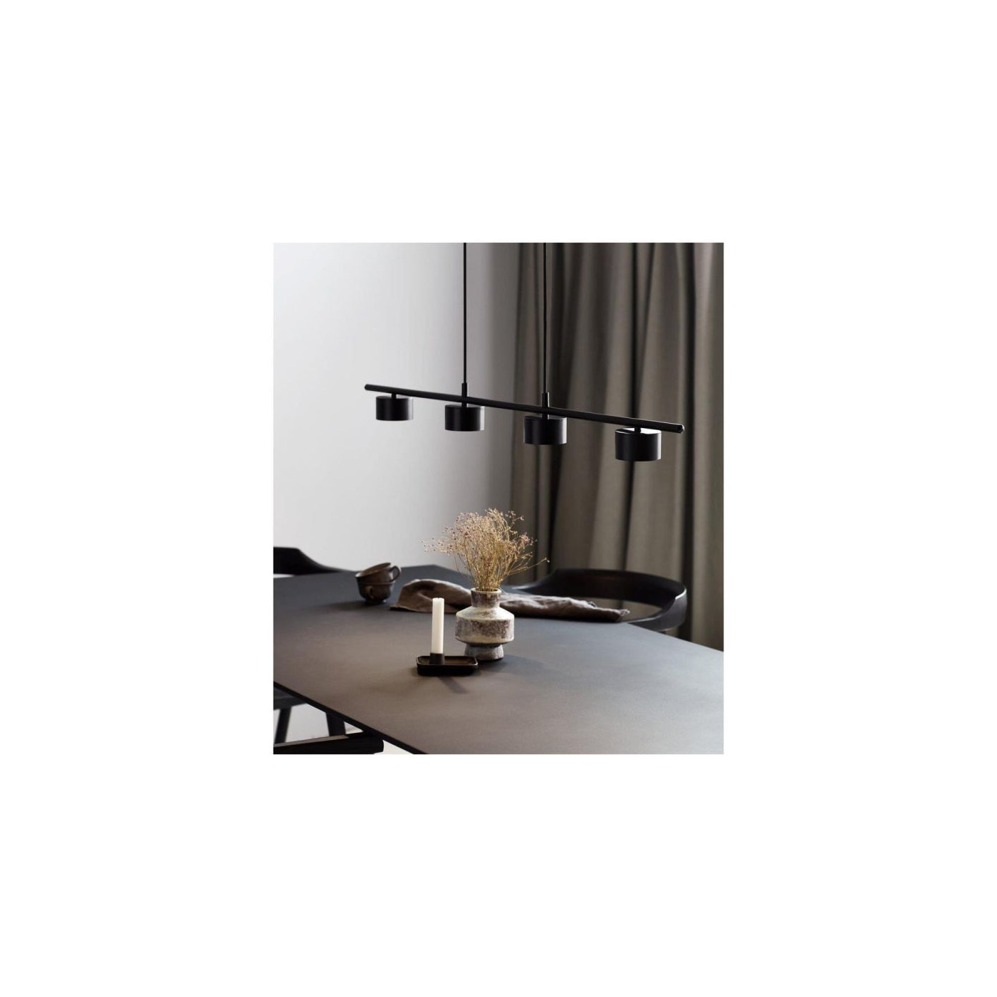 Lampa Clyde Nowoczesna Czarna 2010813003 Nordlux