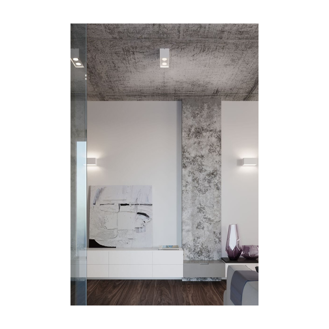 Plafon Quad Maxi Biały SL.0380 Sollux