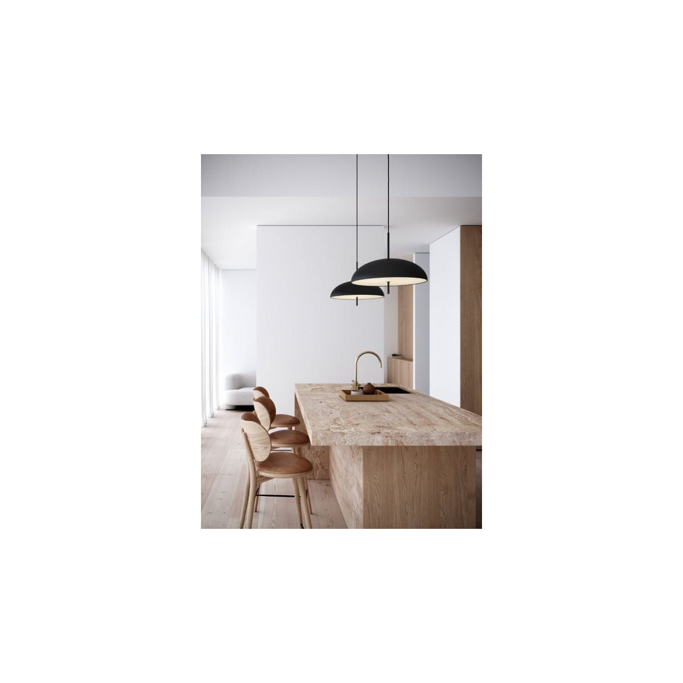 Lampa Wisząca Versale Metalowa Czarna DFTP 2220053003 Nordlux