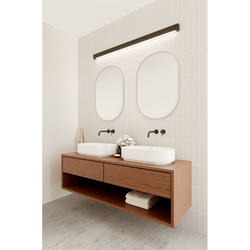 Kinkiet Kubus Wall L CCT Black 132602 Aio