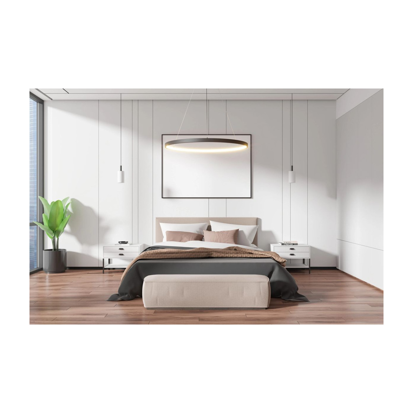 Lampa Wisząca Aplis I S Black 4000K 121402 Aio